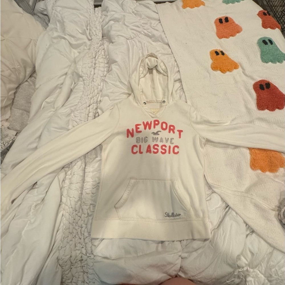 Vintage hollister White Newport Big Wave Classic Hoodie